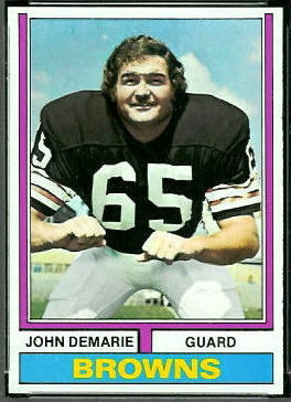 John Demarie 1974 Topps football card