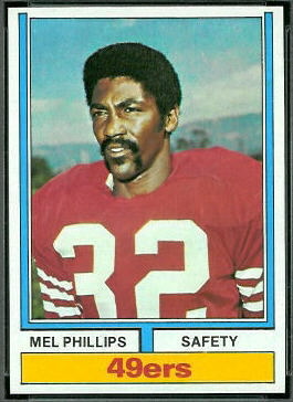 Mel Phillips 1974 Topps football card