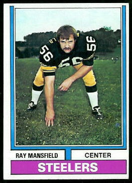 Ray Mansfield 1974 Topps football card