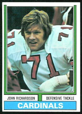 John Richardson 1974 Topps football card