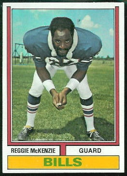 Reggie McKenzie 1974 Topps football card