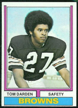 Thom Darden 1974 Topps football card