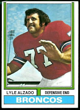 Lyle Alzado 1974 Topps football card
