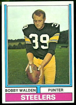 Bobby Walden 1974 Topps football card