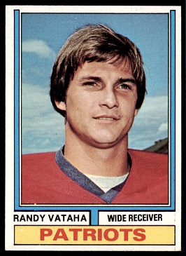 Randy Vataha 1974 Topps football card