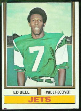 Ed Bell 1974 Topps football card