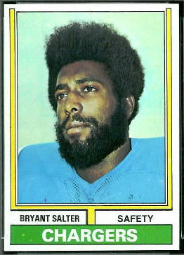 Bryant Salter 1974 Topps football card