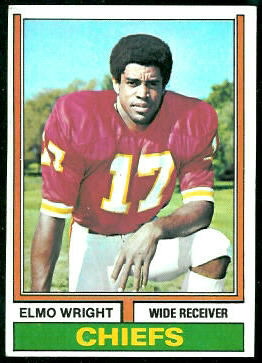 Elmo Wright 1974 Topps football card