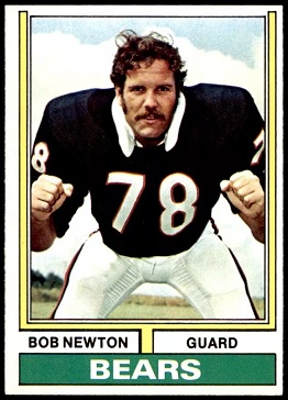 Bob Newton 1974 Topps football card