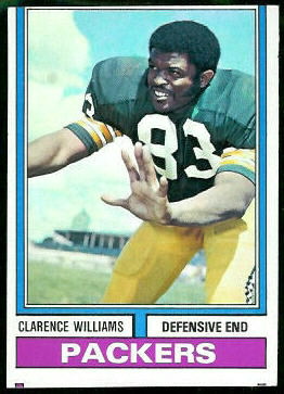 Clarence Williams 1974 Topps football card