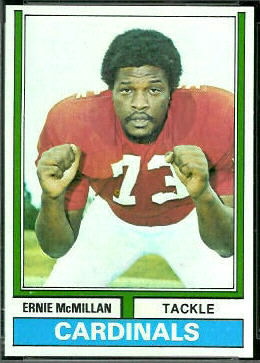 Ernie McMillan 1974 Topps football card