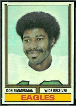 Don Zimmerman 1974 Topps football card