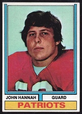 John Hannah 1974 Topps football card