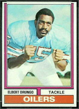 Elbert Drungo 1974 Topps football card Elbert Drungo 1974 Topps football card