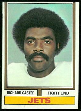 Richard Caster 1974 Topps football card