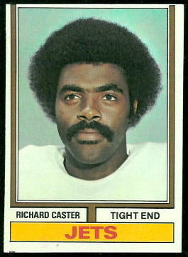 Richard Caster 1974 Topps football card Richard Caster 1974 Topps football card