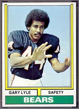 Garry Lyle 1974 Topps football card