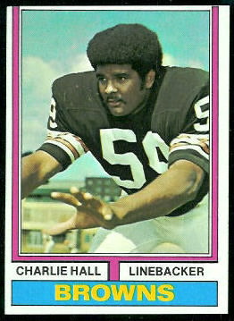 Charlie Hall 1974 Topps football card