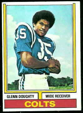 Glenn Doughty 1974 Topps football card