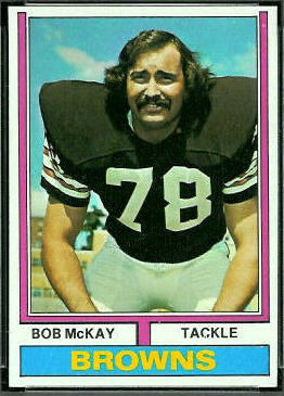 Bob McKay 1974 Topps football card