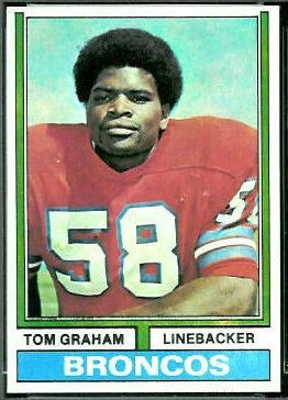 Tom Graham 1974 Topps football card
