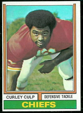 Curley Culp 1974 Topps football card