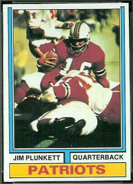 Jim Plunkett 1974 Topps football card