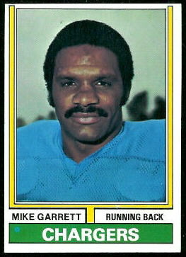 Mike Garrett 1974 Topps football card