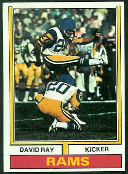David Ray 1974 Topps football card