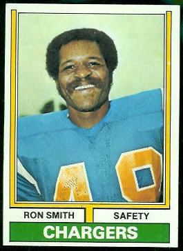 Ron Smith 1974 Topps football card