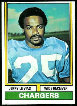 Jerry LeVias 1974 Topps football card Jerry LeVias 1974 Topps football card
