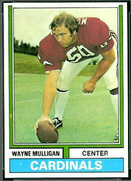 Wayne Mulligan 1974 Topps football card