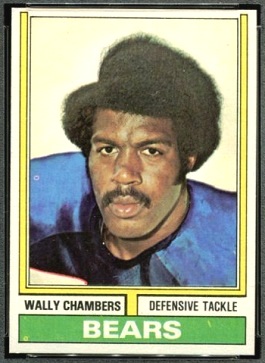 Wally Chambers 1974 Topps football card