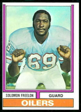 Solomon Freelon 1974 Topps football card