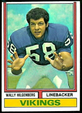 Wally Hilgenberg 1974 Topps football card