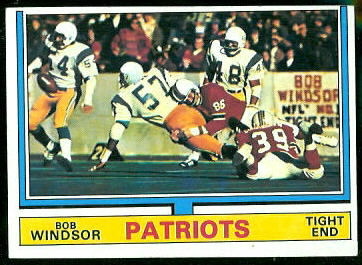 Bob Windsor 1974 Topps football card