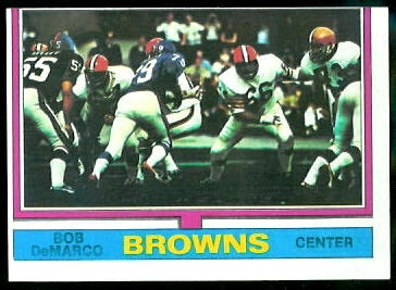 Bob DeMarco 1974 Topps football card