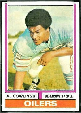 Al Cowlings 1974 Topps football card Al Cowlings 1974 Topps football card