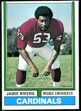 Jamie Rivers 1974 Topps football card