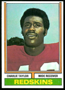 Charley Taylor 1974 Topps football card