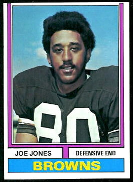 Joe Jones 1974 Topps football card