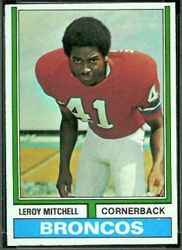 Leroy Mitchell 1974 Topps football card Leroy Mitchell 1974 Topps football card