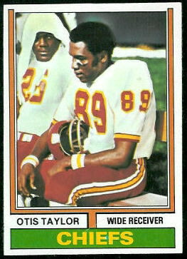 Otis Taylor 1974 Topps football card