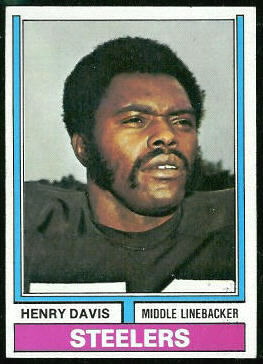 Henry Davis 1974 Topps football card