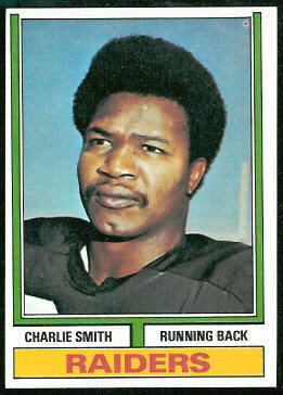 Charlie Smith 1974 Topps football card