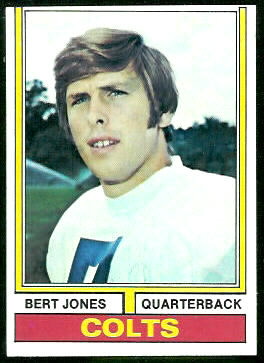 Bert Jones 1974 Topps football card