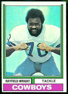 Rayfield Wright 1974 Topps football card