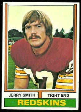 Jerry Smith 1974 Topps football card