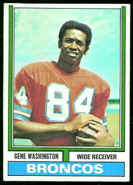 Gene Washington 1974 Topps football card