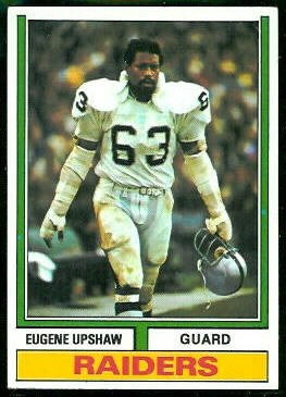 Gene Upshaw 1974 Topps football card